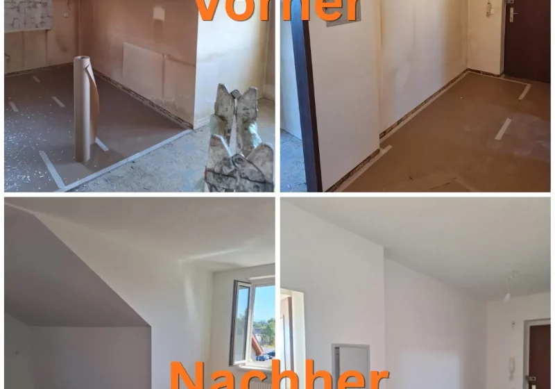 Dachgeschoss-Sanierung in Linz: Vorher-Nachher einer kompletten Renovierung – Alfa Malerei Linz